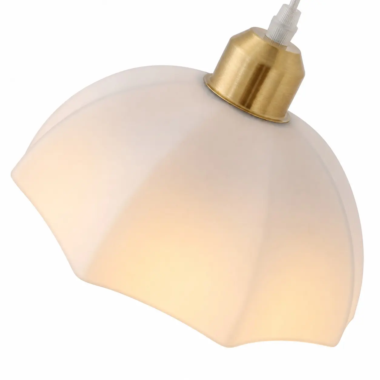 Pendant light suspension and hardware detail