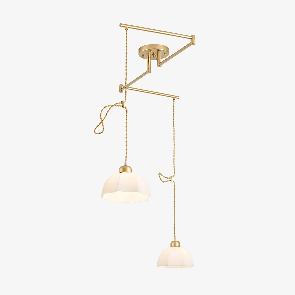 Gold Style B two-light pendant