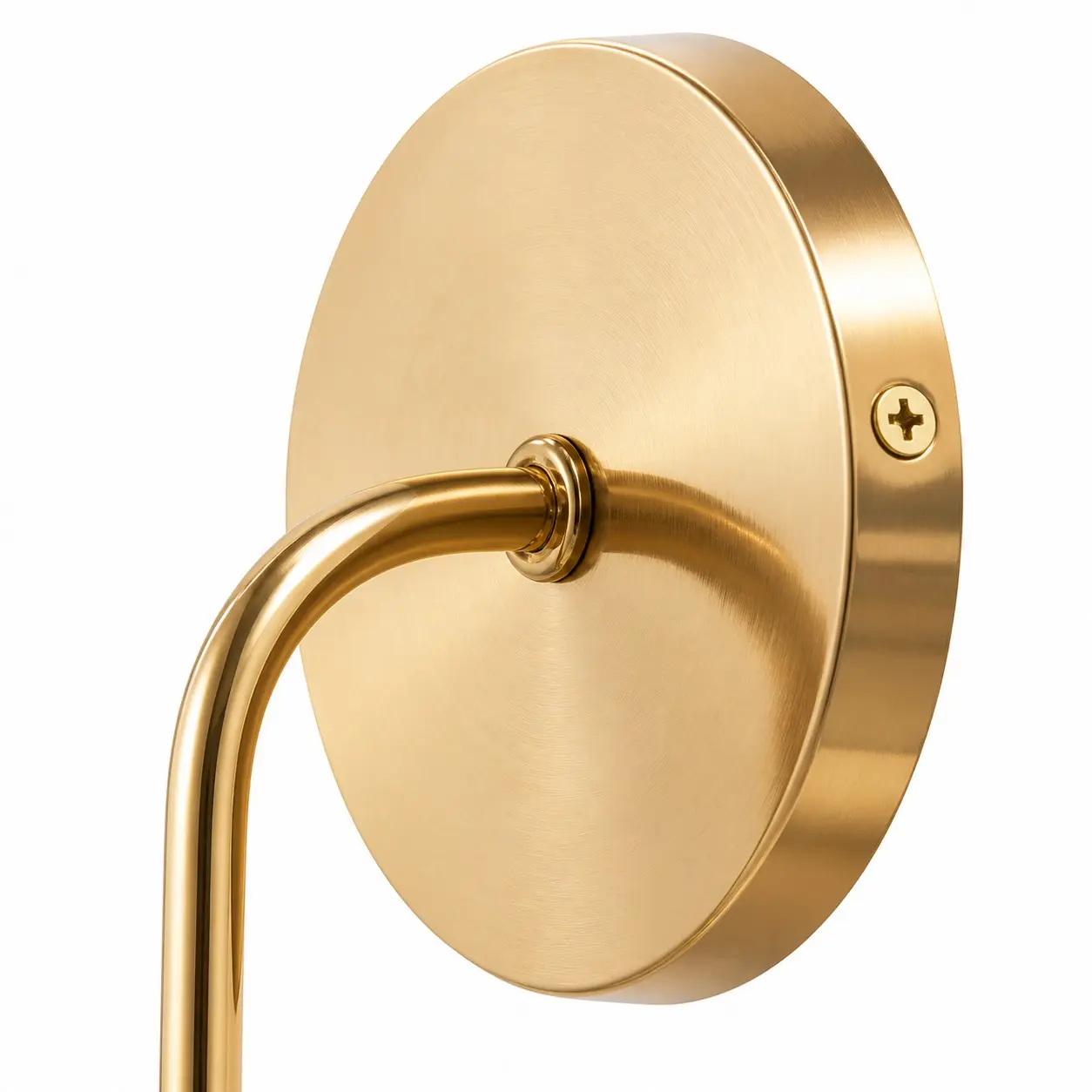 Copper wall plate and mounting detail